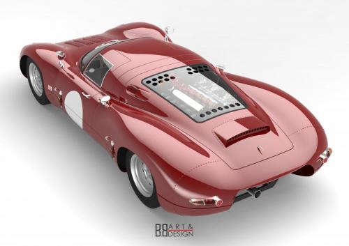 Jaguar race car design render